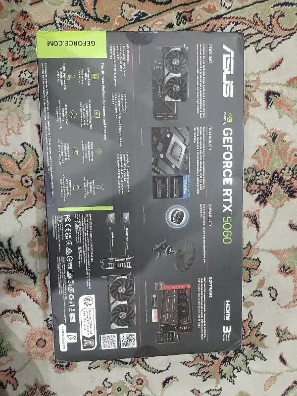 کارت گرافیک آکبند و نو rtx 5060 8gb dual asus gpu|قطعات و لوازم جانبی رایانه|تهران, هاشمی|دیوار