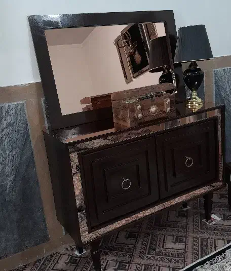 آیینه کنسول قهوه ای|بوفه، ویترین، کنسول|کنگاور, |دیوار