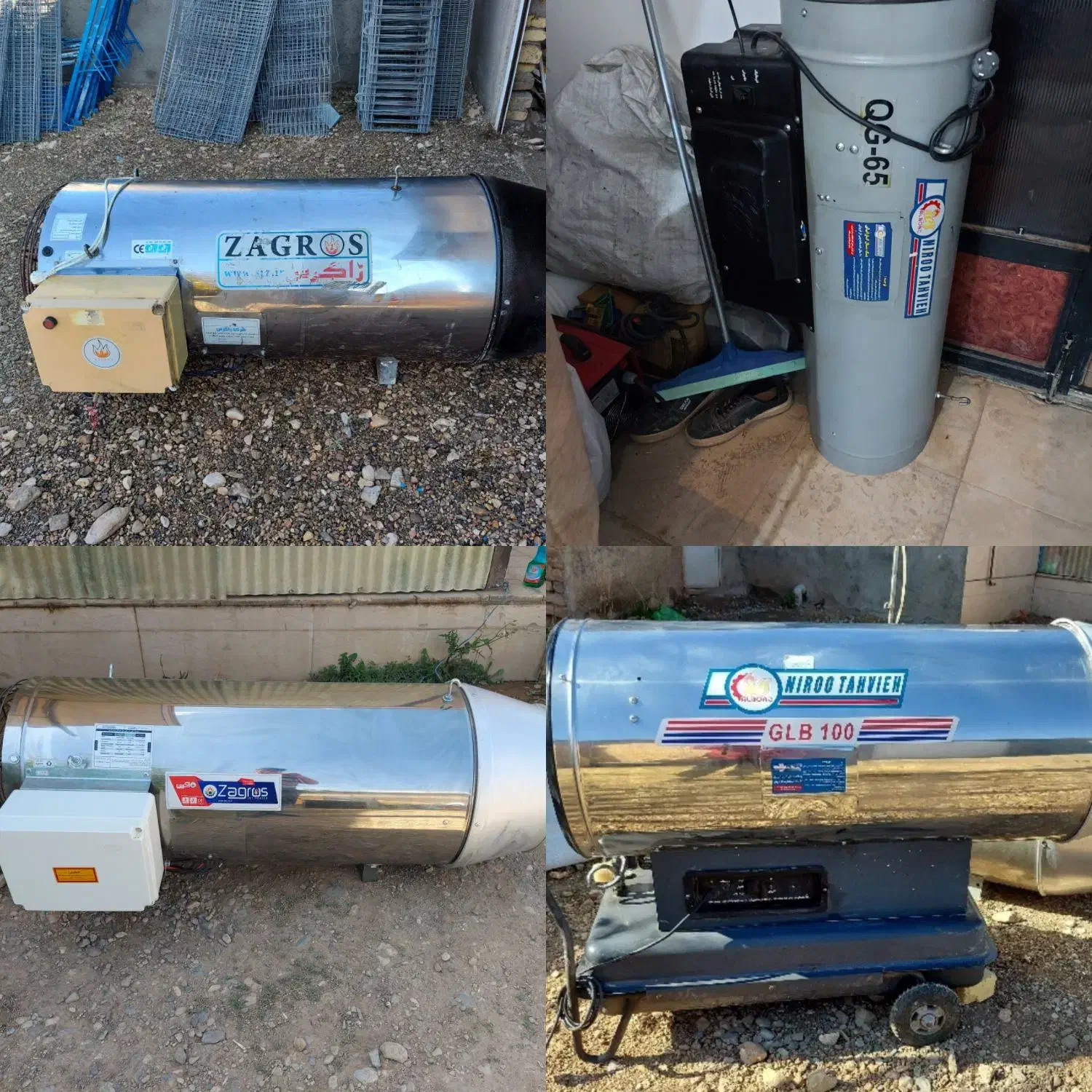 جت هیتر دست دوم وگازی و گازوییلی مرغداری گلخانه|بخاری، هیتر، شومینه|خرمآباد, |دیوار