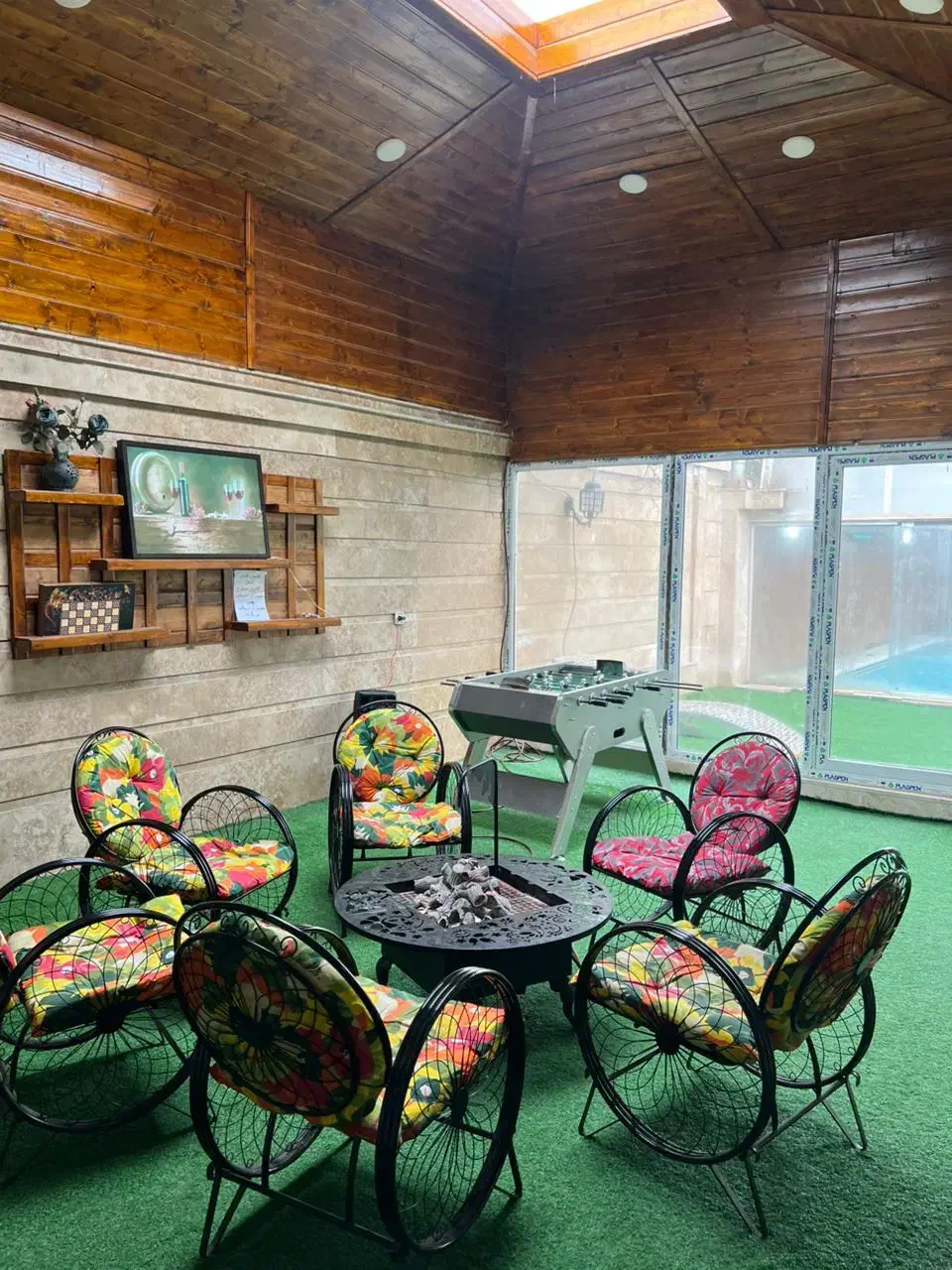 اجاره باغ ویلا استخر اب گرم سرپوشیده مرتب|اجارهٔ کوتاهمدت ویلا و باغ|اسلامشهر, شهرک مهدیه|دیوار