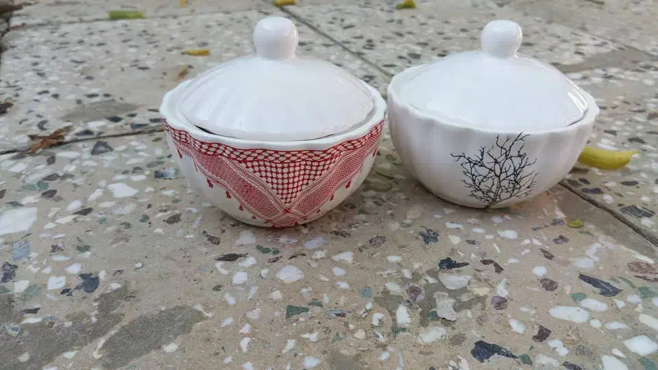 چینی طرح چفیه عربی|ظروف سرو و پذیرایی|شادگان, |دیوار