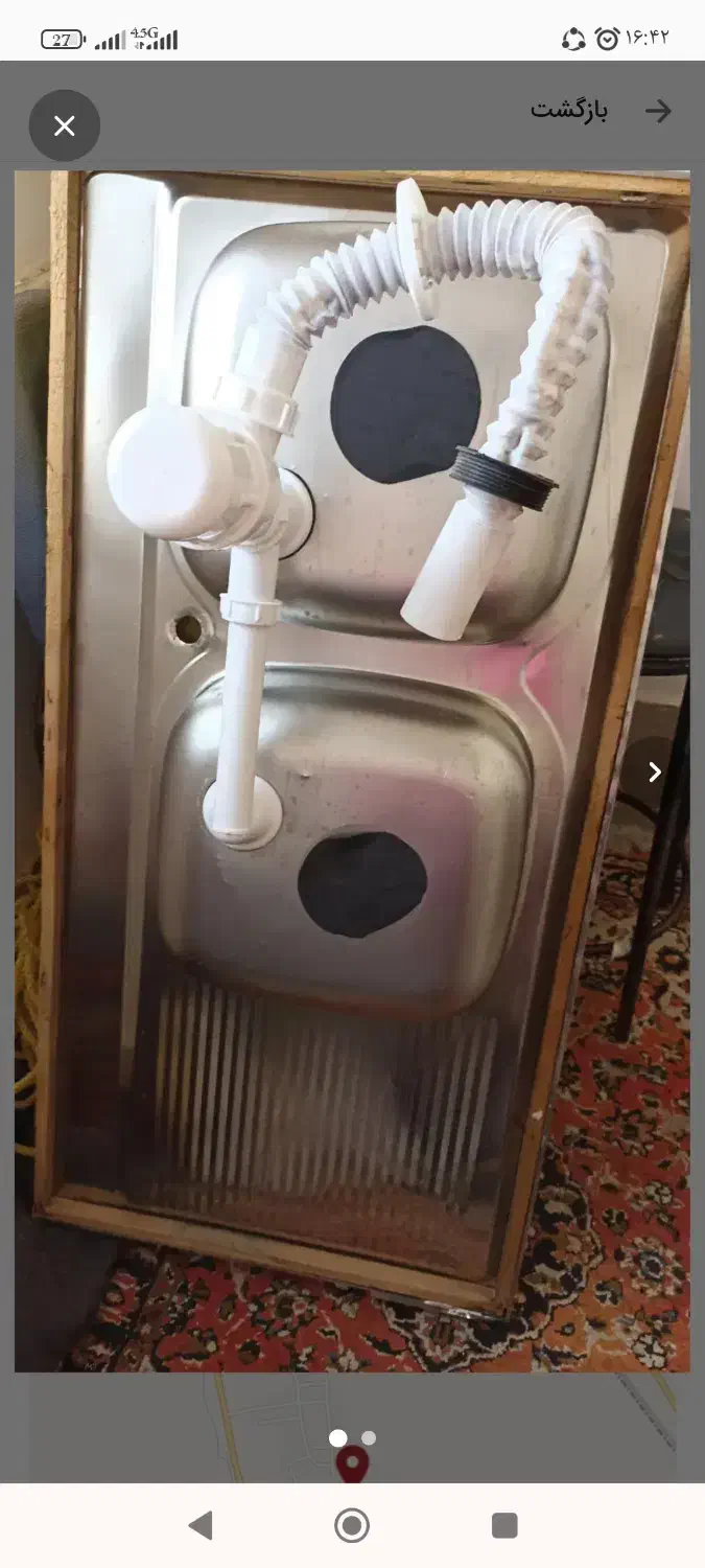 سینک ظرفشویی دولگنه|آب‌چکان و نظم‌دهنده ظروف|جوادآباد, |دیوار