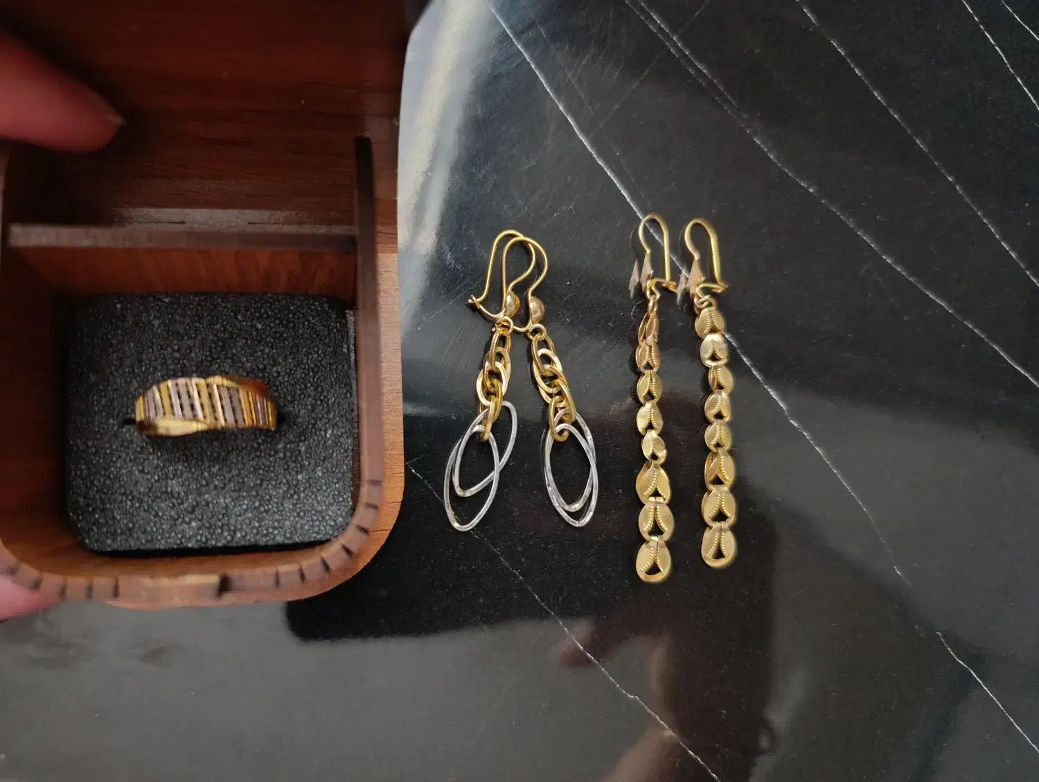 دو جفت گوشواره و یک انگشتر|جواهرات|تربت جام, شاد|دیوار