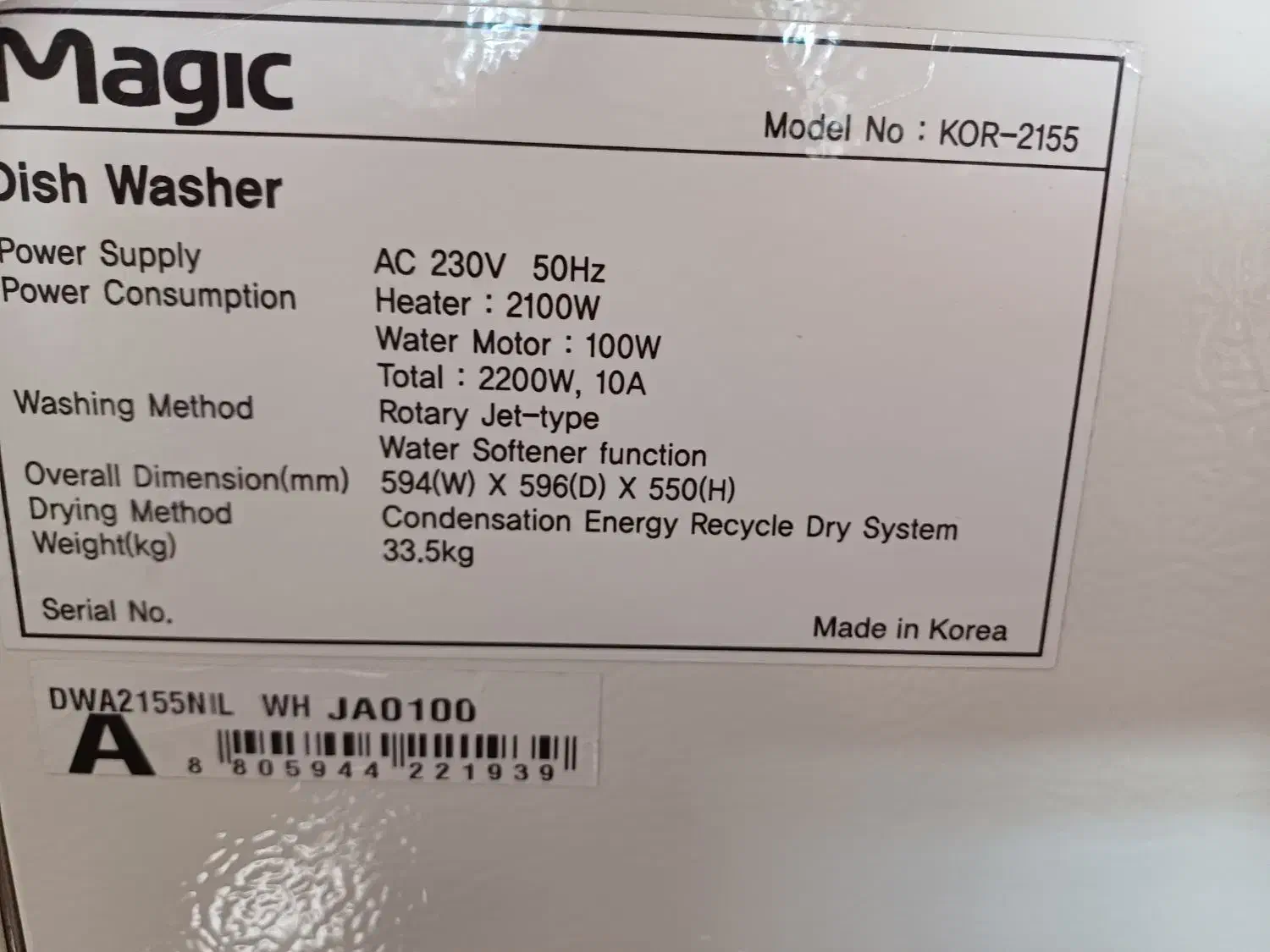 ماشین ظرفشویی مجیک|ماشین ظرفشویی|تهران, حکیمیه|دیوار