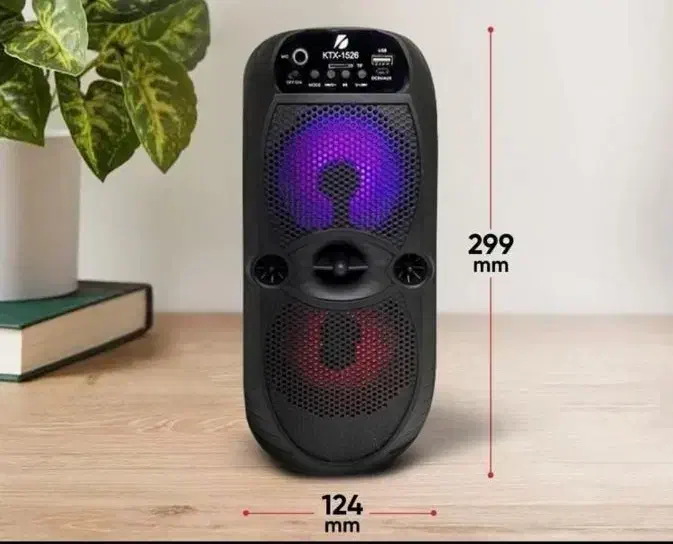 اسپیکر بلوتوثی 8 اینچ دو باند مدل Ktx-1526|پخش‌کننده همراه|شیراز, تحویلی|دیوار