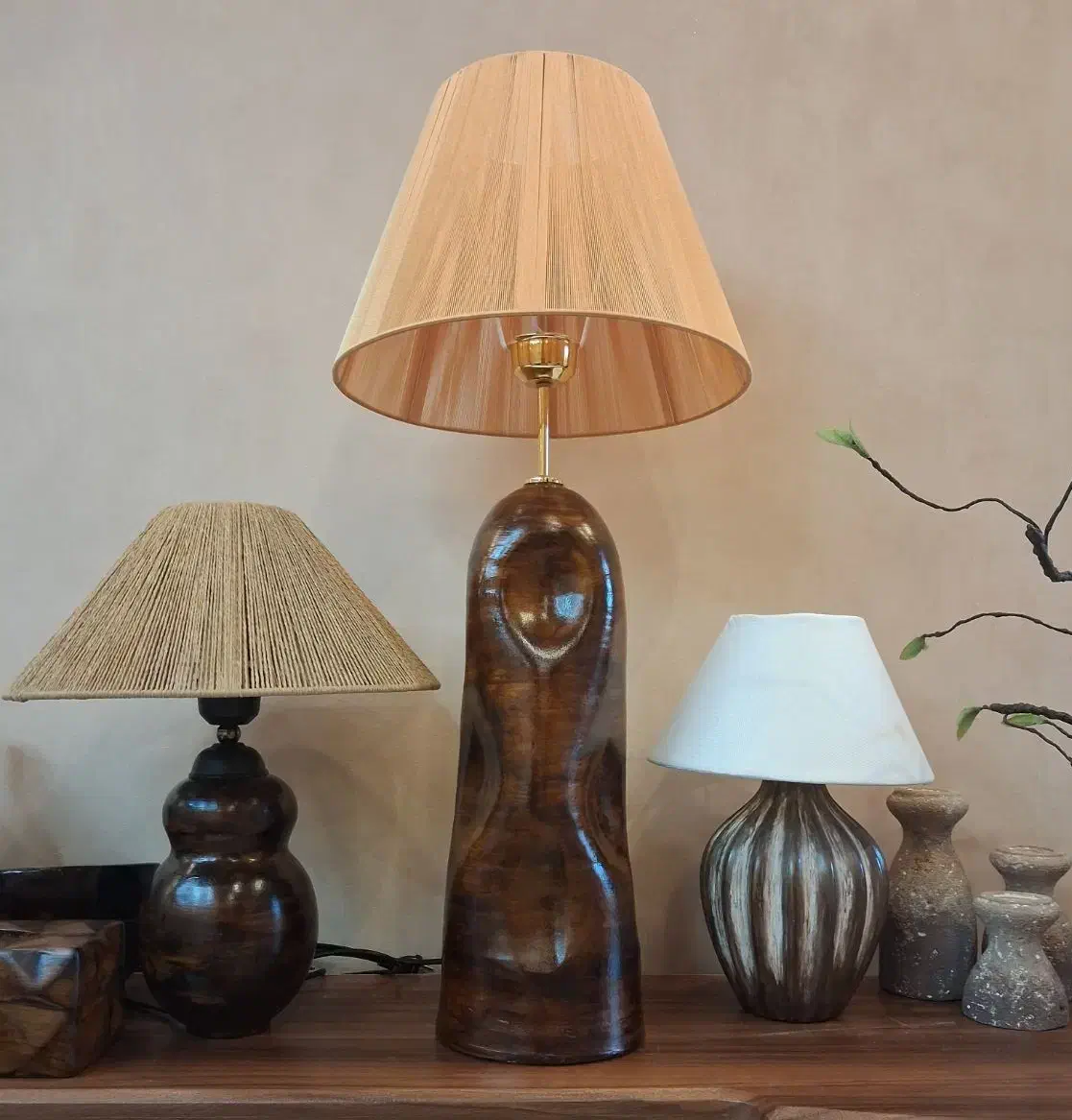 آباژور رومیزی و پایه بلند نو|چراغ خواب و آباژور|رشت, رشتیان|دیوار