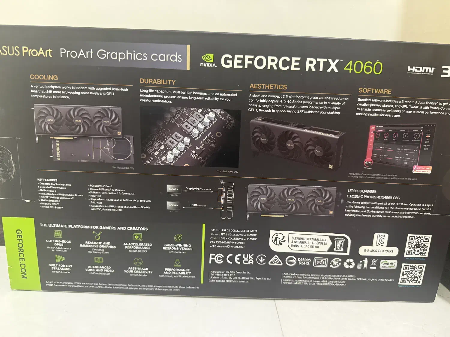 کارت گرافیک ۴۰۶۰ پرو ارت/ Proart 4060 8gig|قطعات و لوازم جانبی رایانه|تهران, اوقاف|دیوار