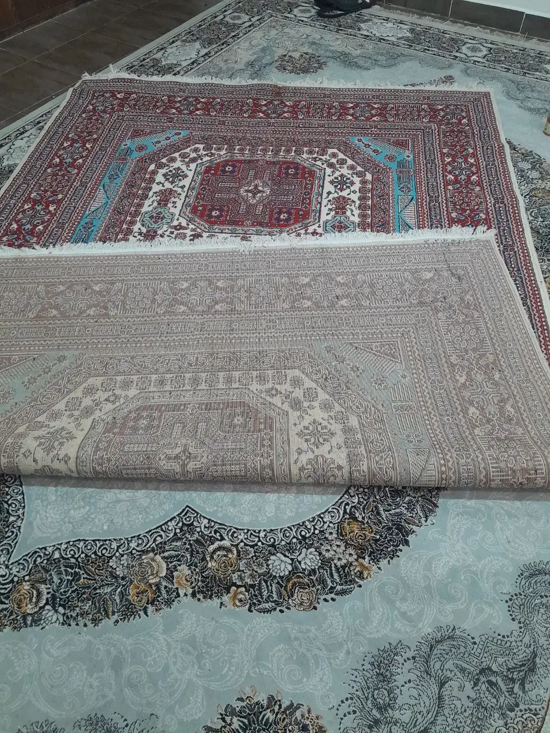 فرش ۶متری تمام نخ|فرش|خرم‌آباد, |دیوار