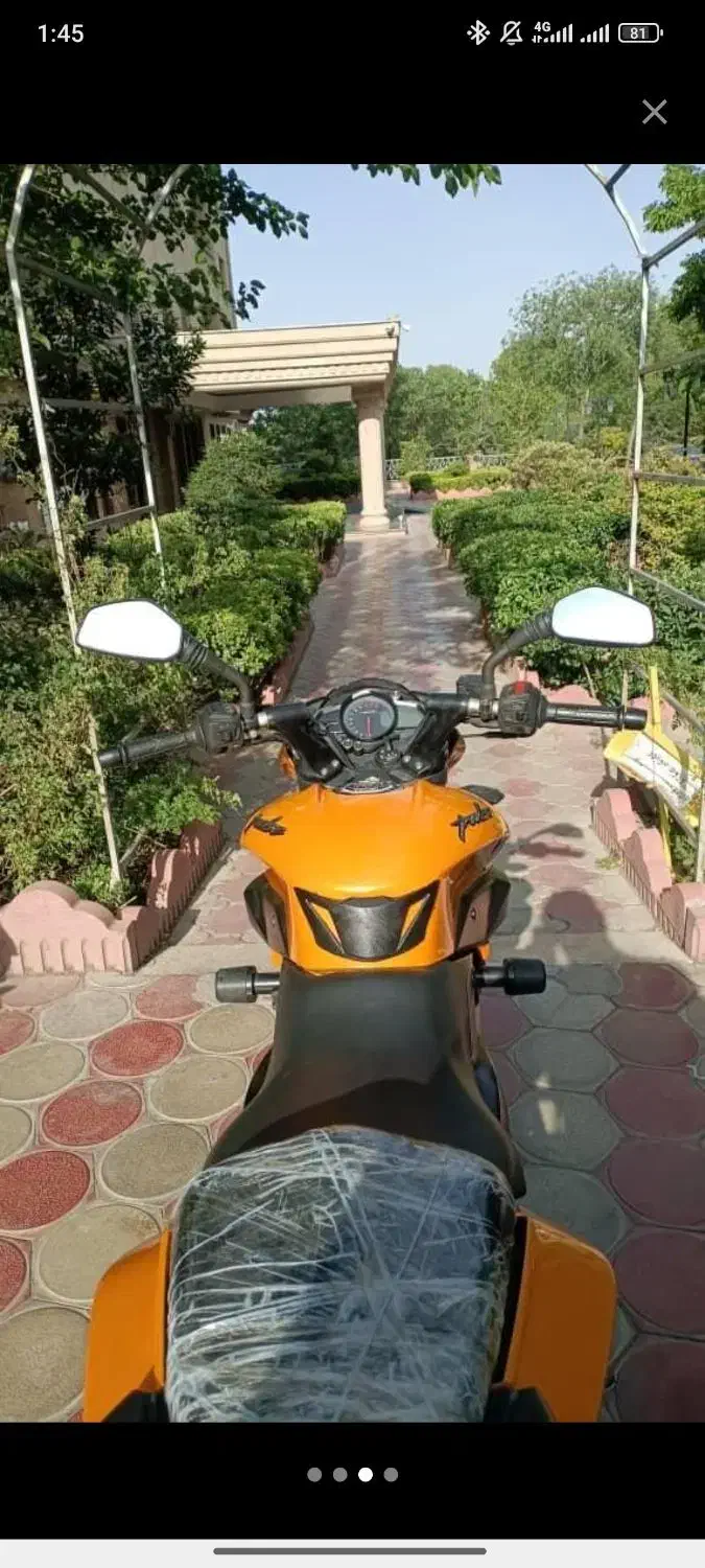 ns200 تک رنگ خاص انجین طلا|موتورسیکلت|تهران, خاوران|دیوار