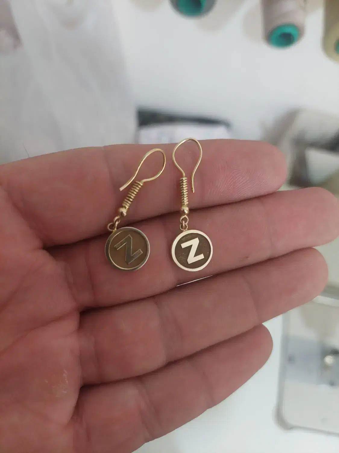 گوشواره طلا حرفz|جواهرات|مشهد, استاد یوسفی (شهرک غرب)|دیوار