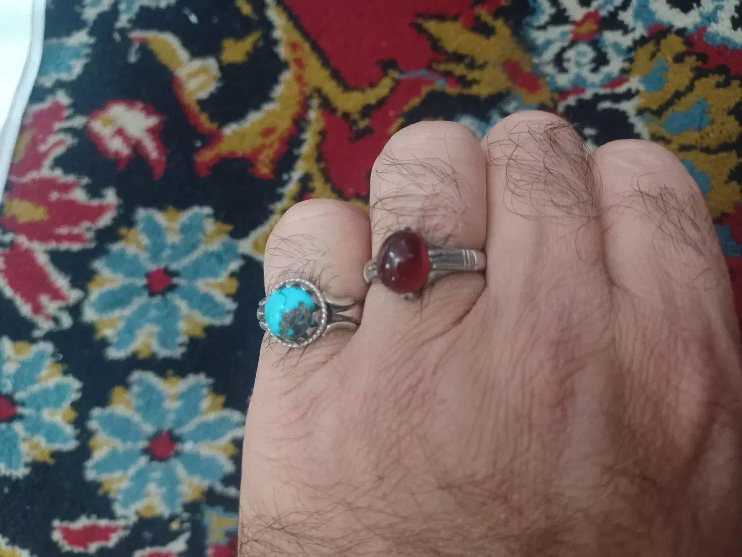 انگشتر نقره و تسبیح و گرونی|جواهرات|ملایر, |دیوار