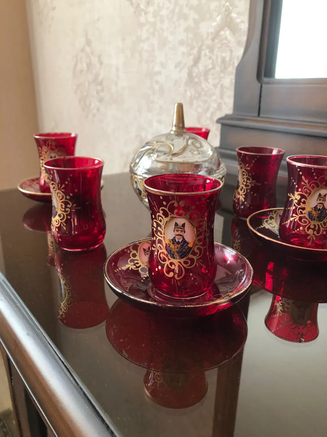 چای خوری شاه عباسی ۶ عدد به همراه نعلبکبی|صنایع دستی و سایر لوازم تزئینی|تهران, سازمان برنامه جنوبی|دیوار