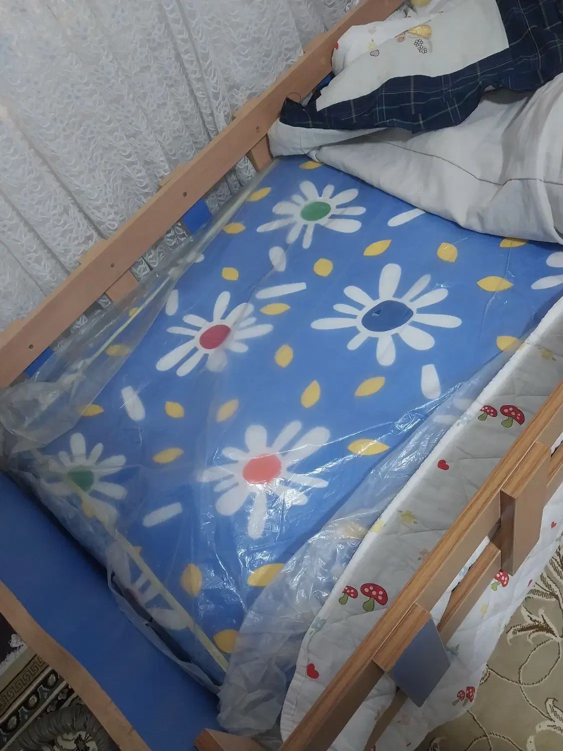 تخت ام دی اف.کودک|تخت و سرویس خواب|رویان, |دیوار