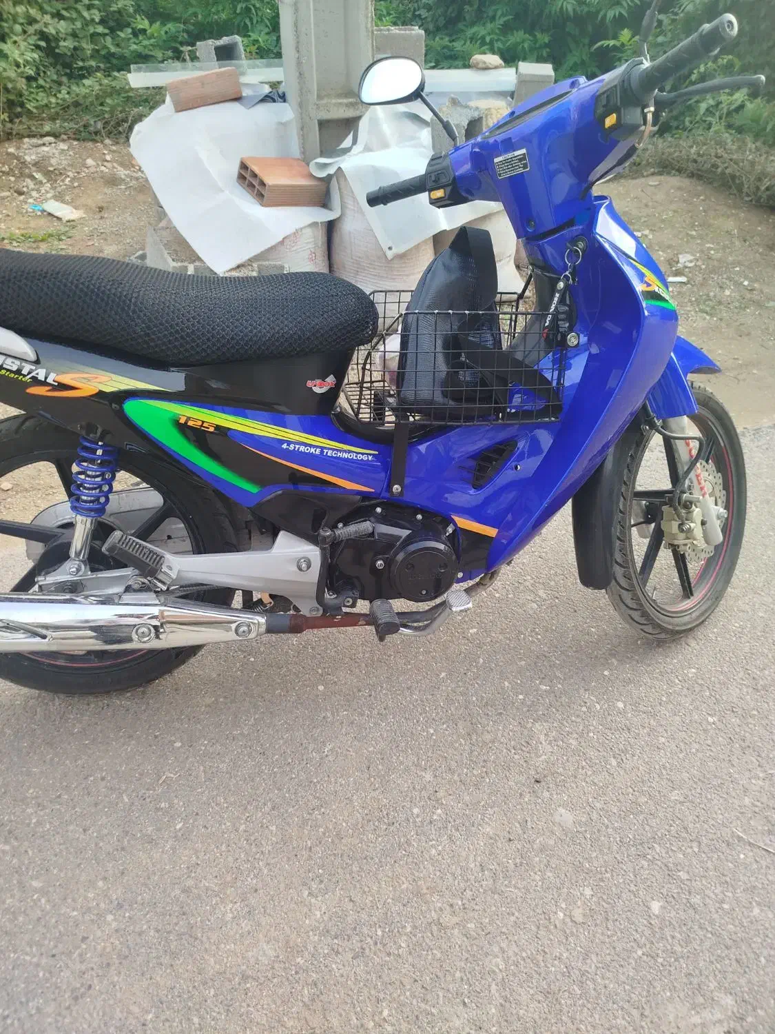 بیکلاج آبی 98 تمیز|موتورسیکلت|ساری, |دیوار