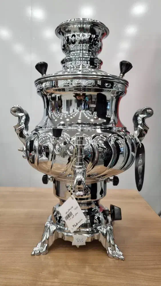 سماور گازی ۸ لیتر کوره داره گلابی ترک دار نو|سماور، چای‌ساز، قهوه‌ساز|تهران, شهرک بعثت|دیوار