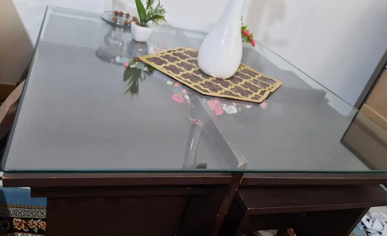 میز پذیرایی و ۴ عدد عسلی|مبلمان خانگی و میز عسلی|لاهیجان, گلستان|دیوار