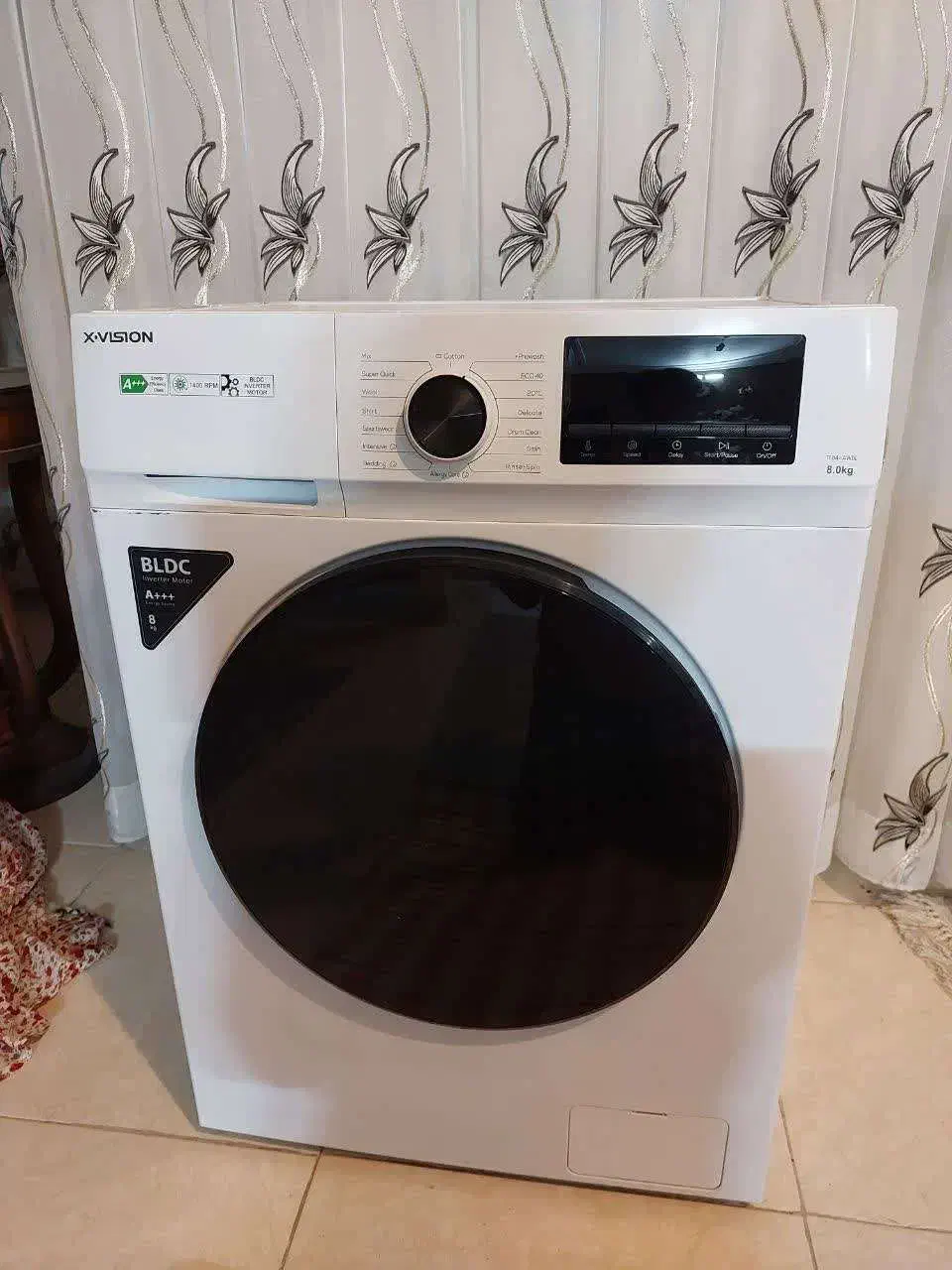 لباسشویی اتوماتیک 8 کیلو مدل TF84-AWBL ایکس ویژن|ماشین لباسشویی و خشککن لباس|کاشان, معلم|دیوار