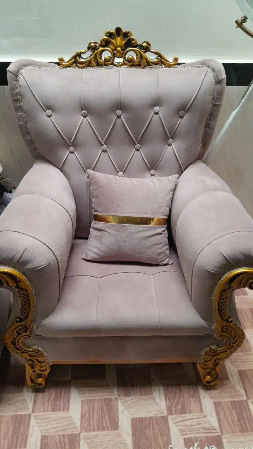 کاملا سالم نونو بدونه هیچ خرابی همراه با عسلی هاش|مبلمان خانگی و میز عسلی|نورآباد, |دیوار