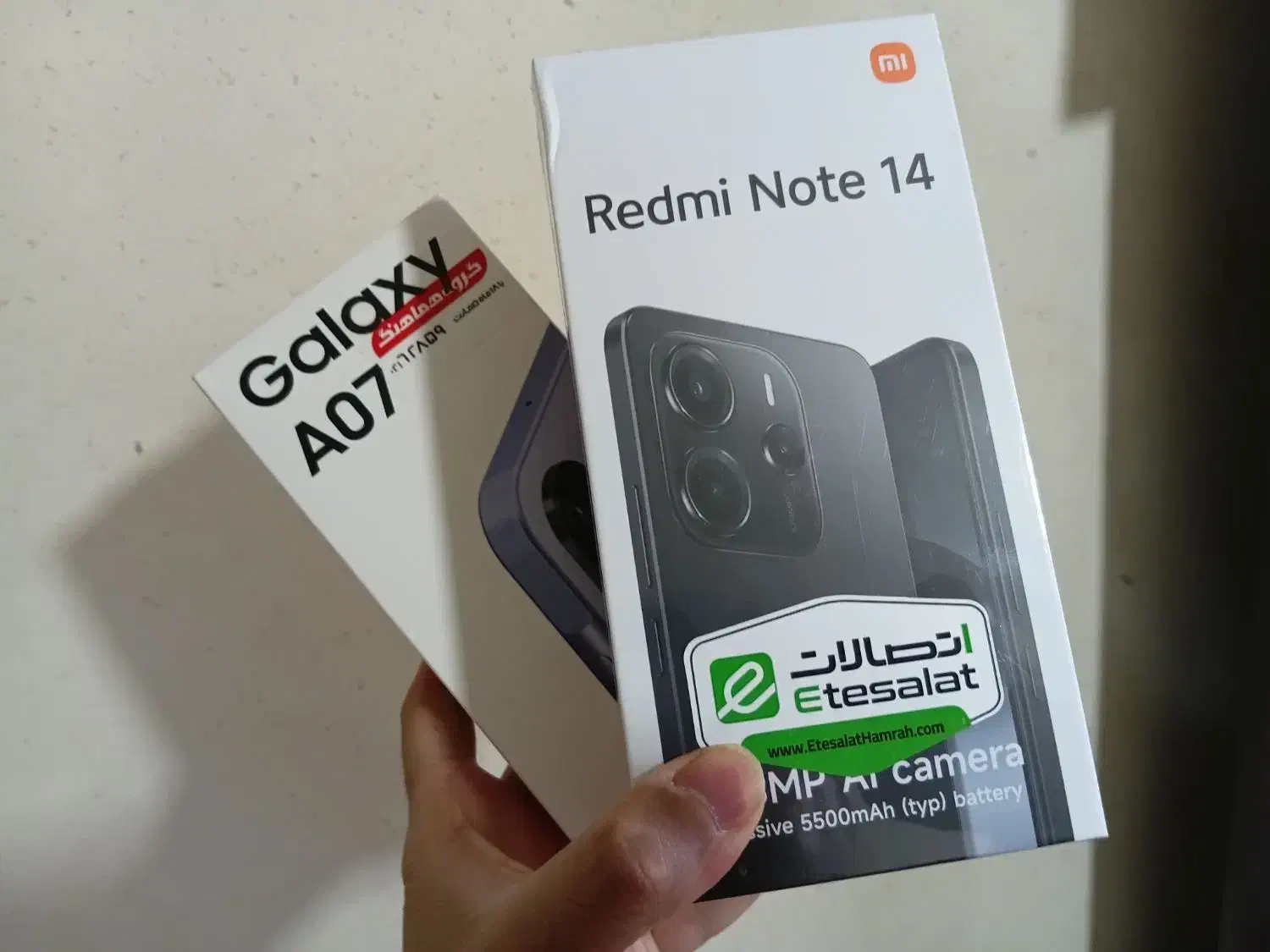 note 14   4G  پلمپ و samsung  a07 2025|موبایل|شیراز, بالا کفت|دیوار