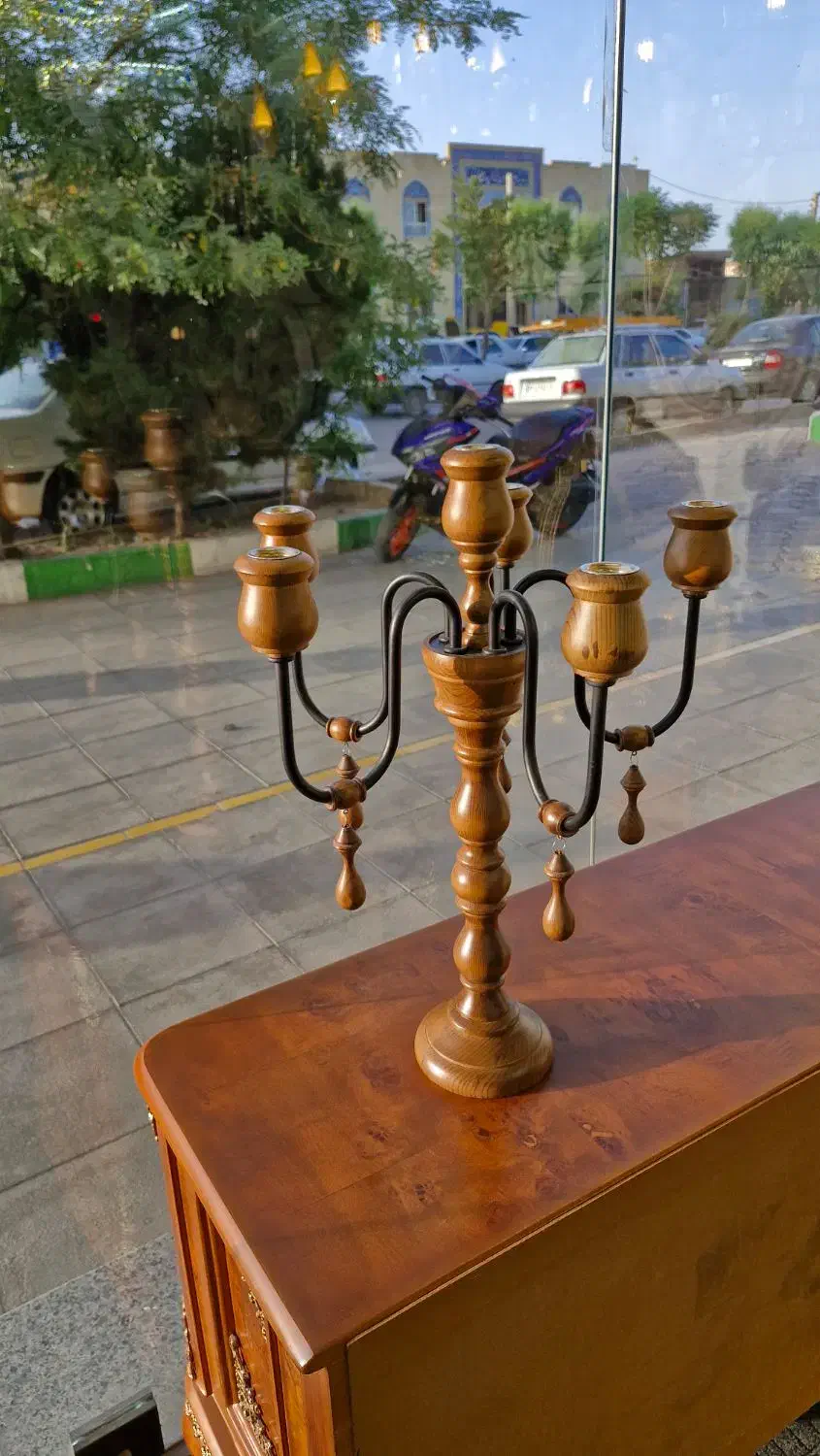 انواع لوستر چوبی فرانسوی نئوکلاسیک|لوستر و چراغ آویز|قم, حنیف نژاد|دیوار