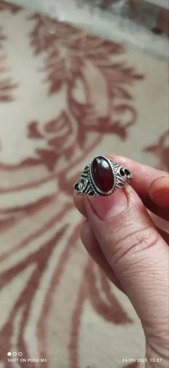 انگشتر زیبای جزع یمنی|جواهرات|نهاوند, |دیوار