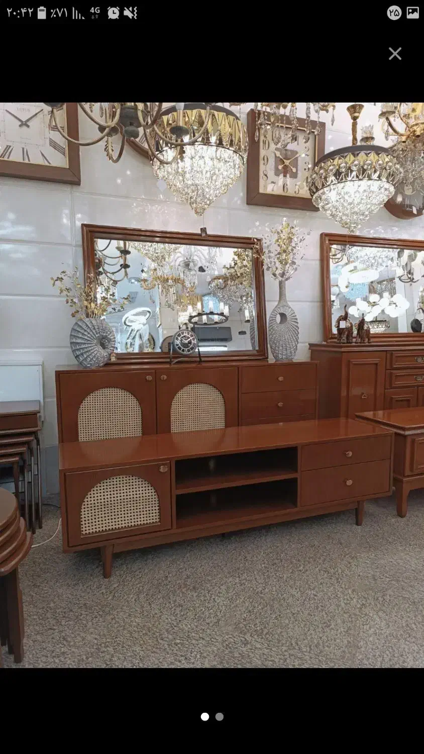 اینه وکنسول گنبدی|بوفه، ویترین، کنسول|چهاردانگه (تهران), |دیوار