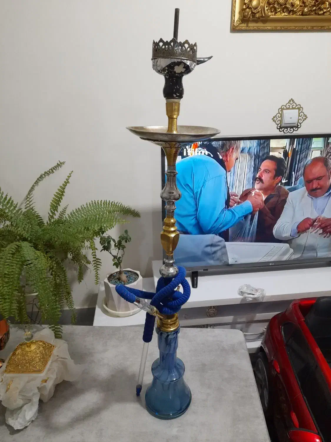 قلیان ریخته برنزی|کلکسیون و سرگرمی|مراغه, |دیوار