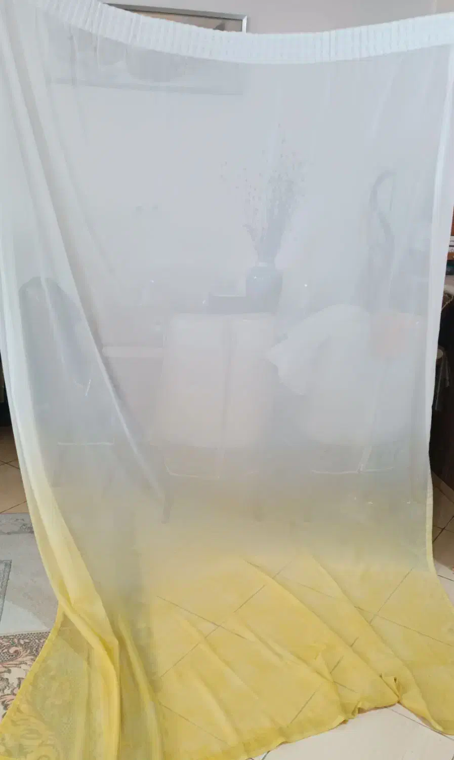 پرده حریر|پرده، رانر، رومیزی|اهواز, کوی سعدی|دیوار