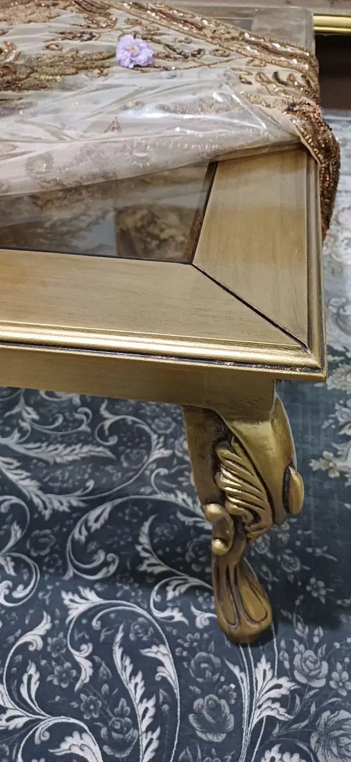 مبلمان کلاسیک ۹نفره کاملا چوب راش حتی کلاف داخل|مبلمان خانگی و میز عسلی|تاکستان, |دیوار