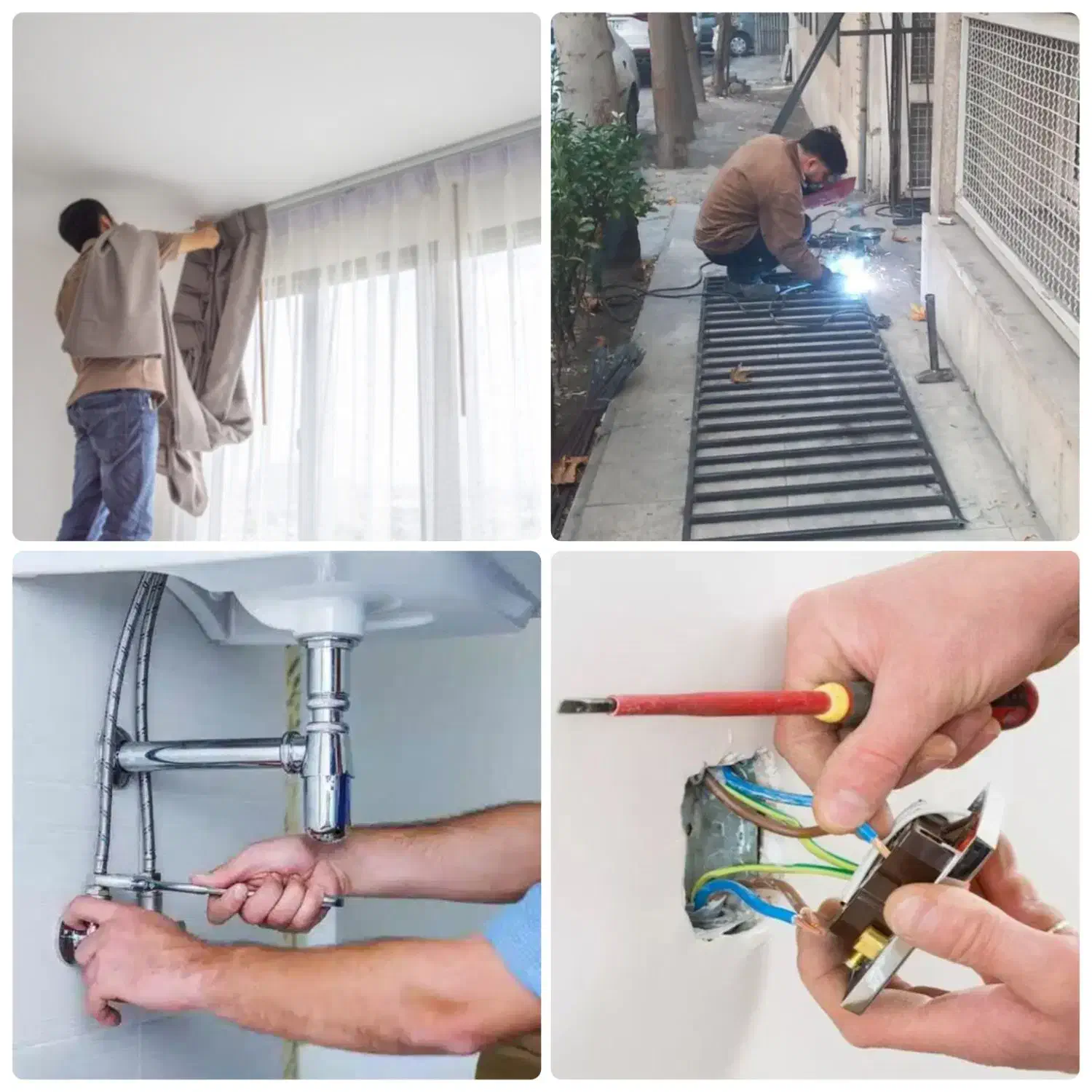 گچکار ، جوشکار سیار ، تعمیرات کاشیکاری کارهای فنی|خدمات پیشه و مهارت|قشم, |دیوار