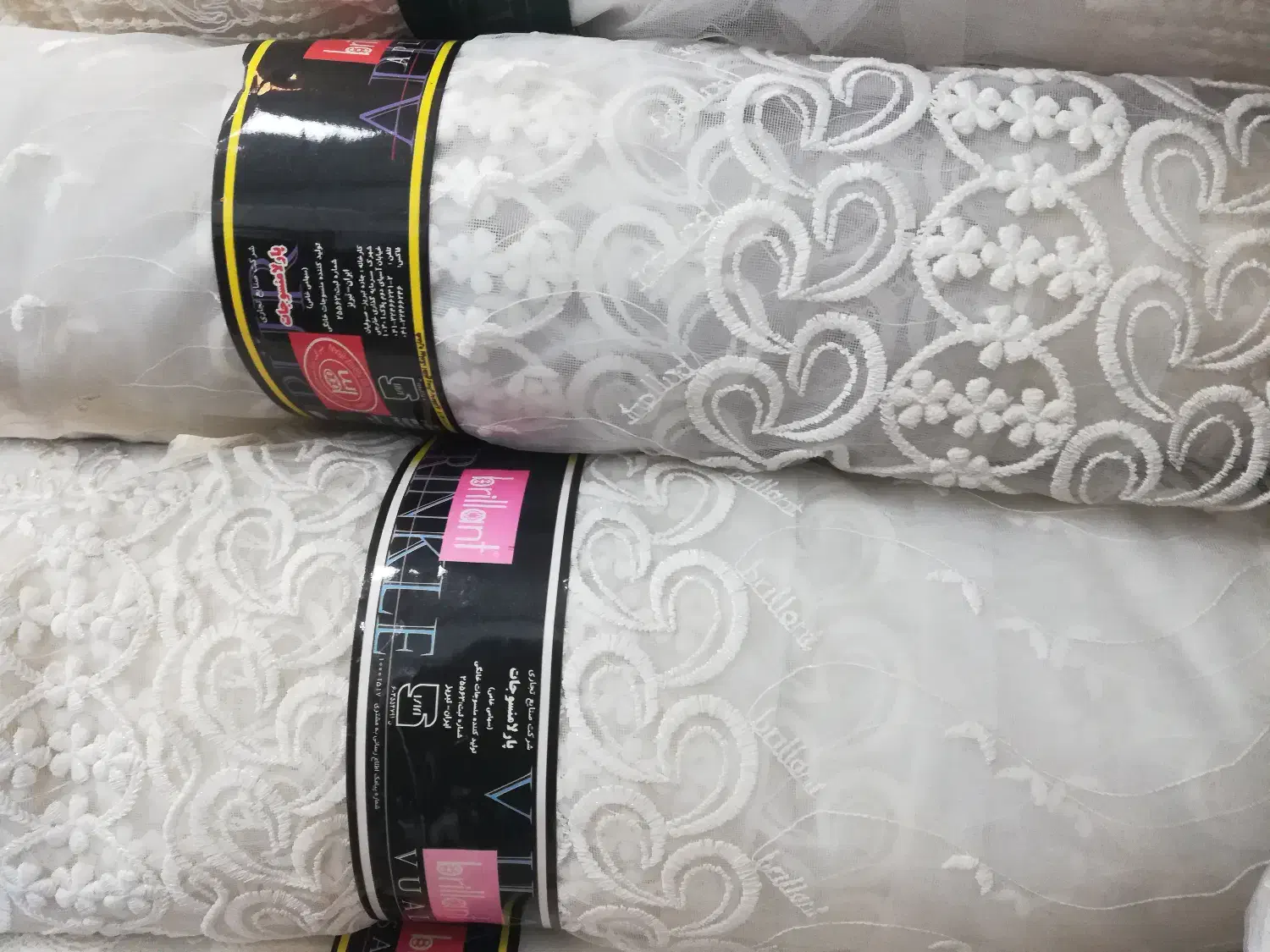 25 متر حریر صدفی متری 130|پرده، رانر، رومیزی|قائمشهر, |دیوار