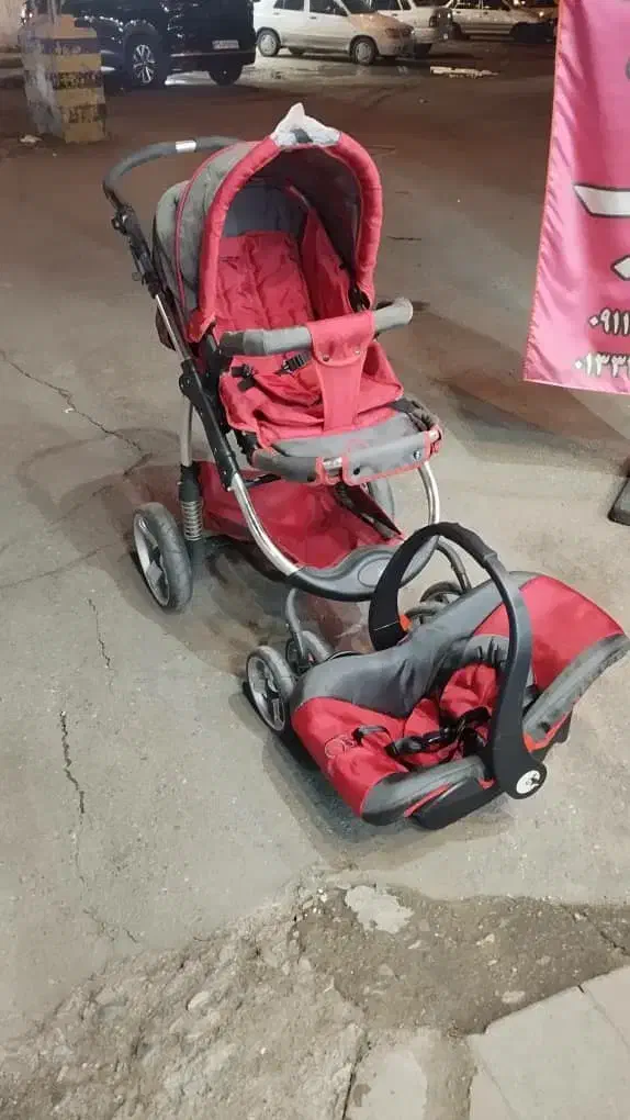 ست کالسکه، کریر صندلی ماشین وآغوش کره ای|کالسکه و لوازم جانبی|رشت, رشتیان|دیوار