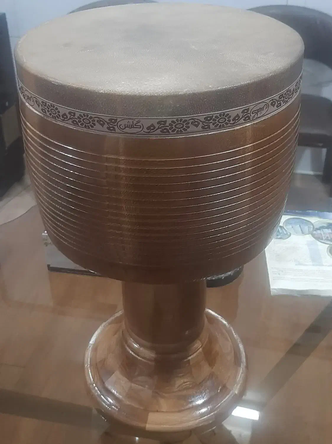 تنبک چرم گاومیش|سازهای سنتی|ورامین, ورامین|دیوار