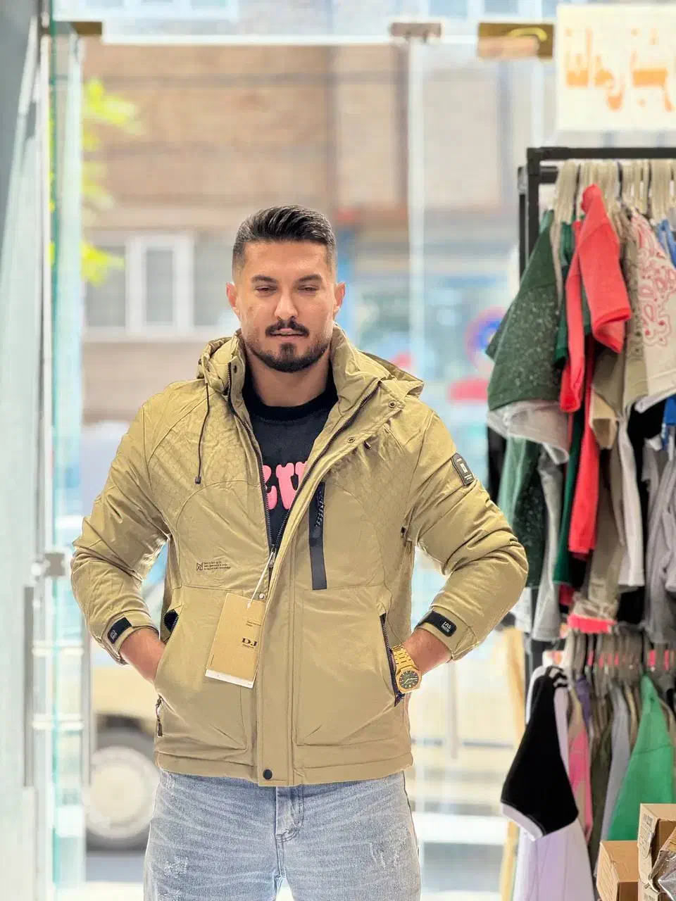 کاپشن کوهنوردی وارداتی(شوک پلاس )|لباس|تبریز, |دیوار