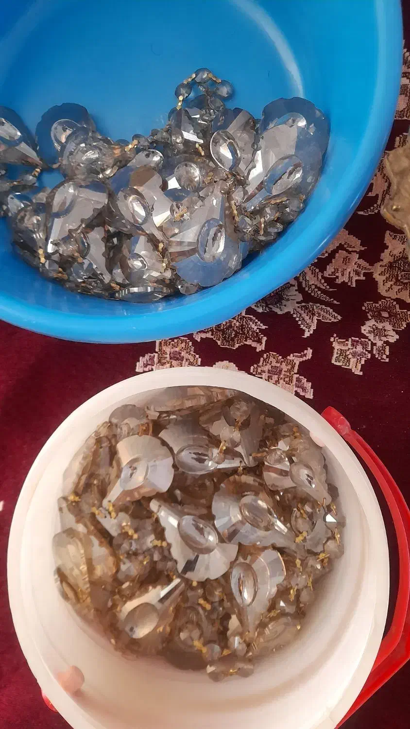 لوستر ۶ شاخه ۱۲ شعله برنجی در حد نو|لوستر و چراغ آویز|تهران, جردن|دیوار