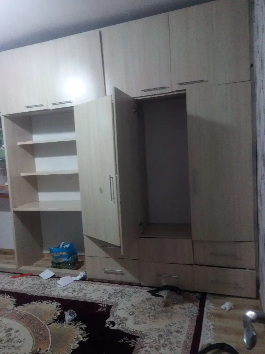 قفسه دیواری کمد دیواری|کتابخانه، شلف، قفسههای دیواری|مشهد, الهیه|دیوار