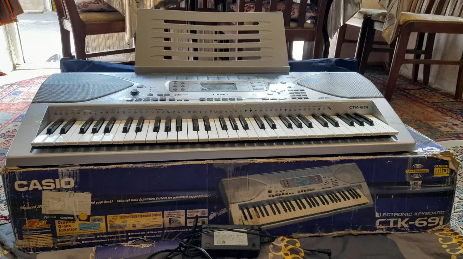 ارگ  کاسیو مدل  ۶۹۱ ctk|پیانو، کیبورد، آکاردئون|سیرجان, |دیوار