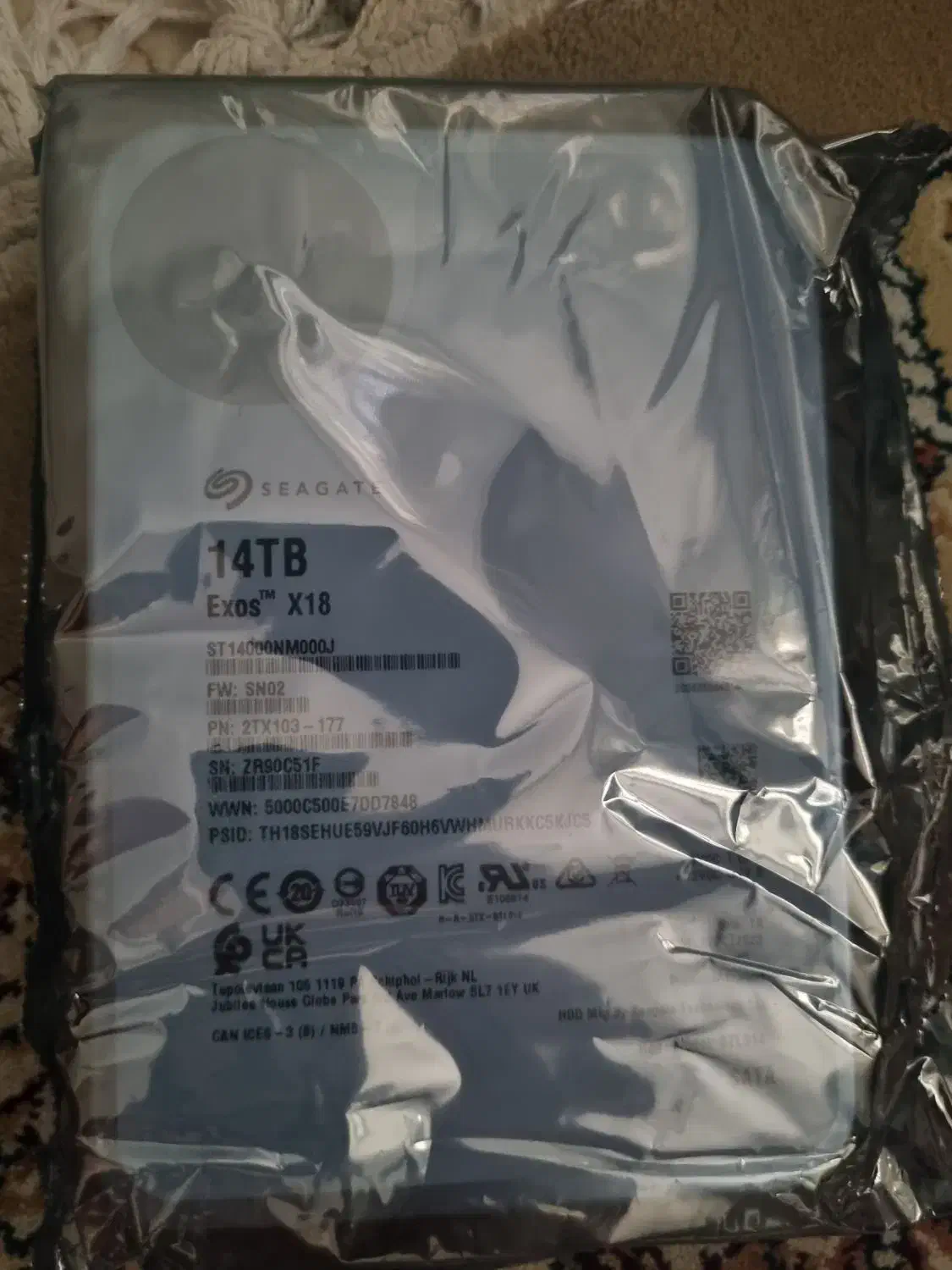 هارد دیسک اینترنال سیگیت سری Exos ظرفیت 14 ترابایت|قطعات و لوازم جانبی رایانه|اندیشه, اندیشه فاز ۴|دیوار