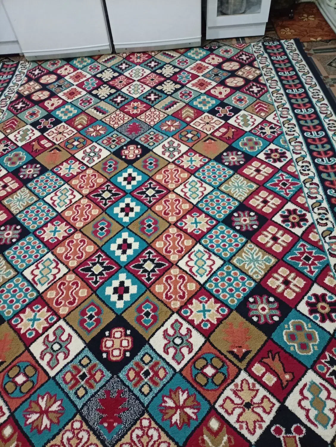 گلیم فرش 9متری کم کارکرد|گلیم، جاجیم، گبه|جوانرود, |دیوار