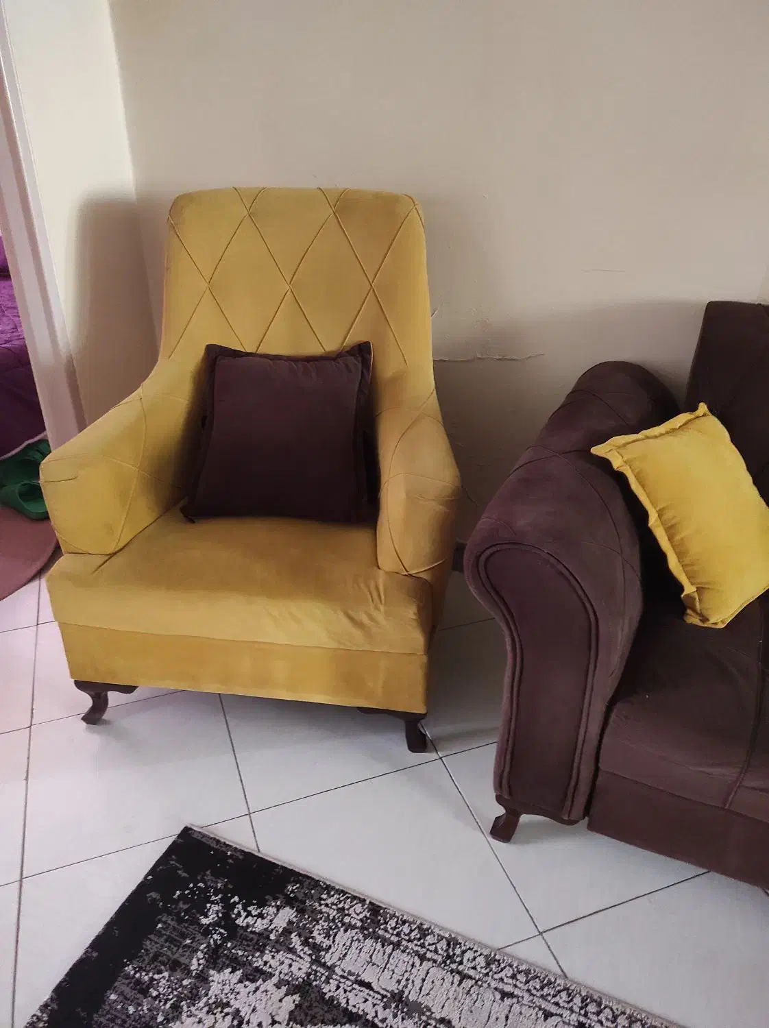 مبل راحتی۷نفره،به همراه میزوسط|مبلمان خانگی و میز عسلی|تهران, دژکام|دیوار