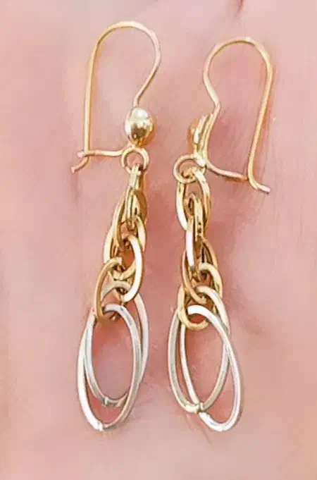 گوشواره آویز سبک|جواهرات|خرم‌آباد, |دیوار