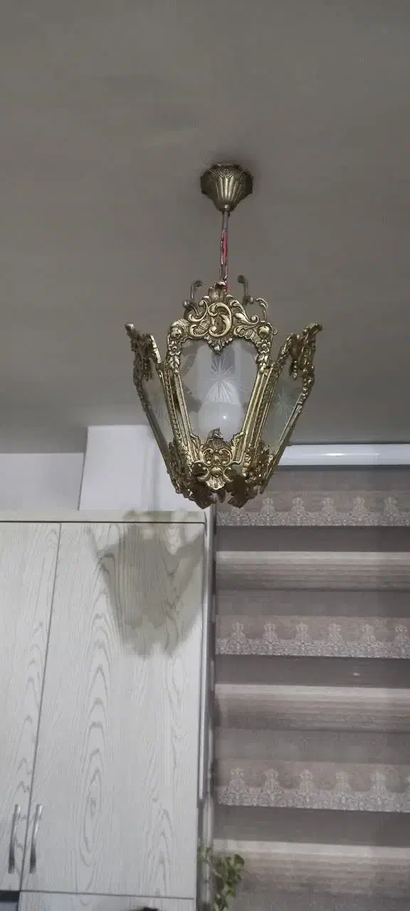 .لوستر برنجی|لوستر و چراغ آویز|اسلامشهر, شهرک قائمیه|دیوار