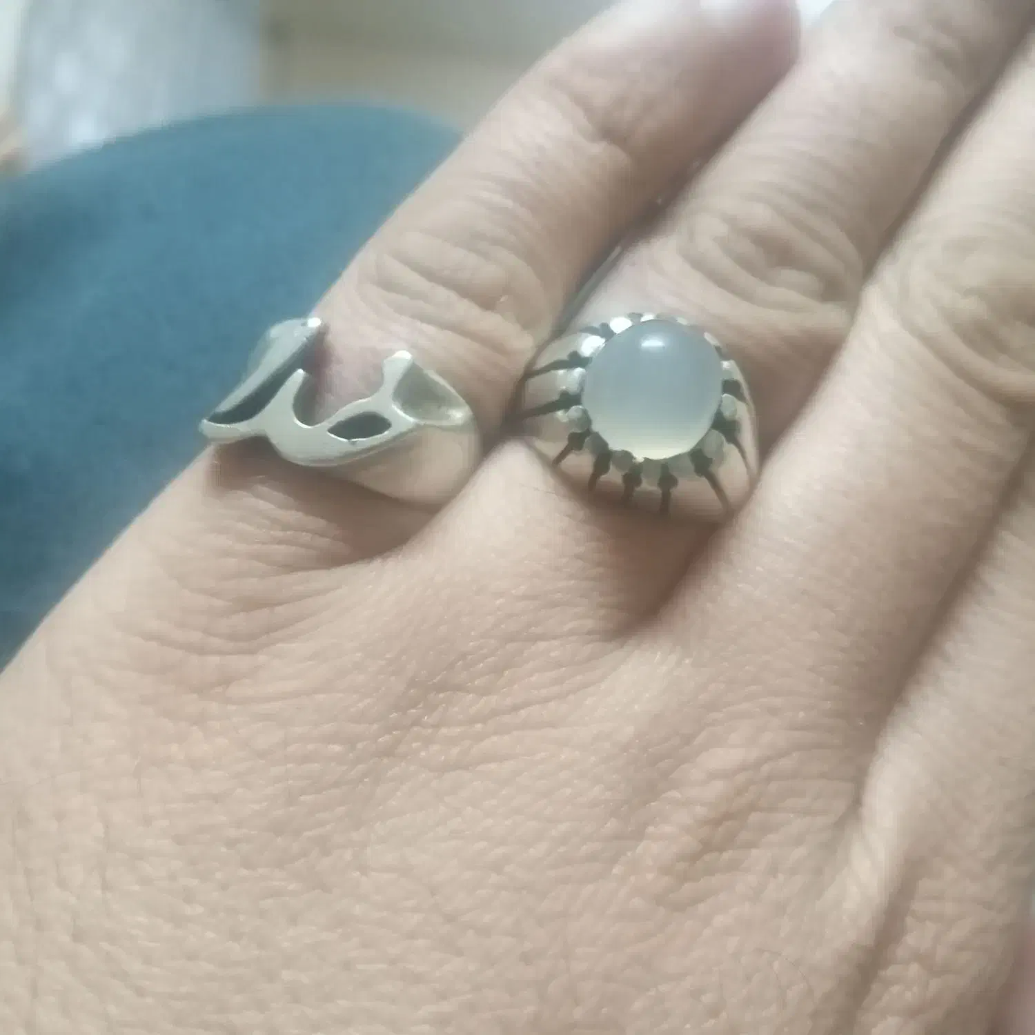 دو عدد انگشتر نقره|جواهرات|فردیس, شهرک شهید حسینی|دیوار