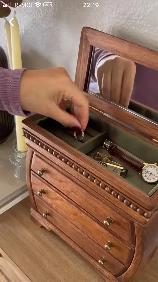 جای اکسسوری چوبی آنتیک|صنایع دستی و سایر لوازم تزئینی|تهران, علم و صنعت|دیوار