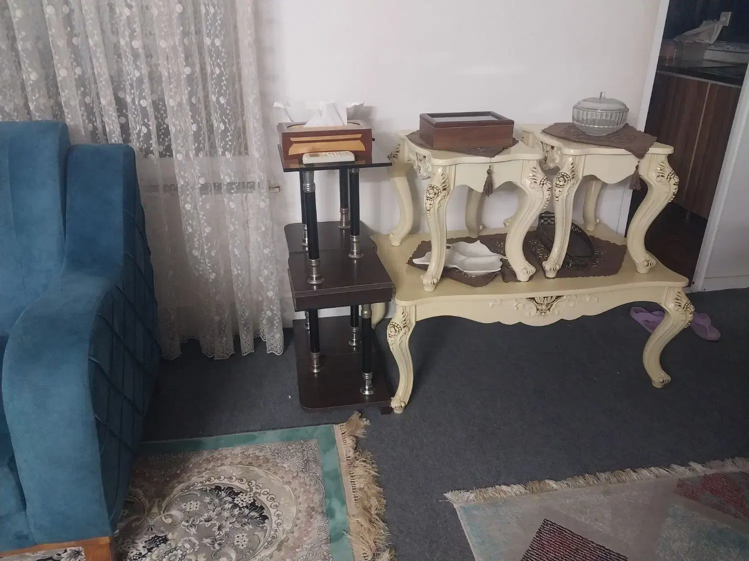دو سری میز وسط  کنار  مبلی|مبلمان خانگی و میز عسلی|آمل, |دیوار