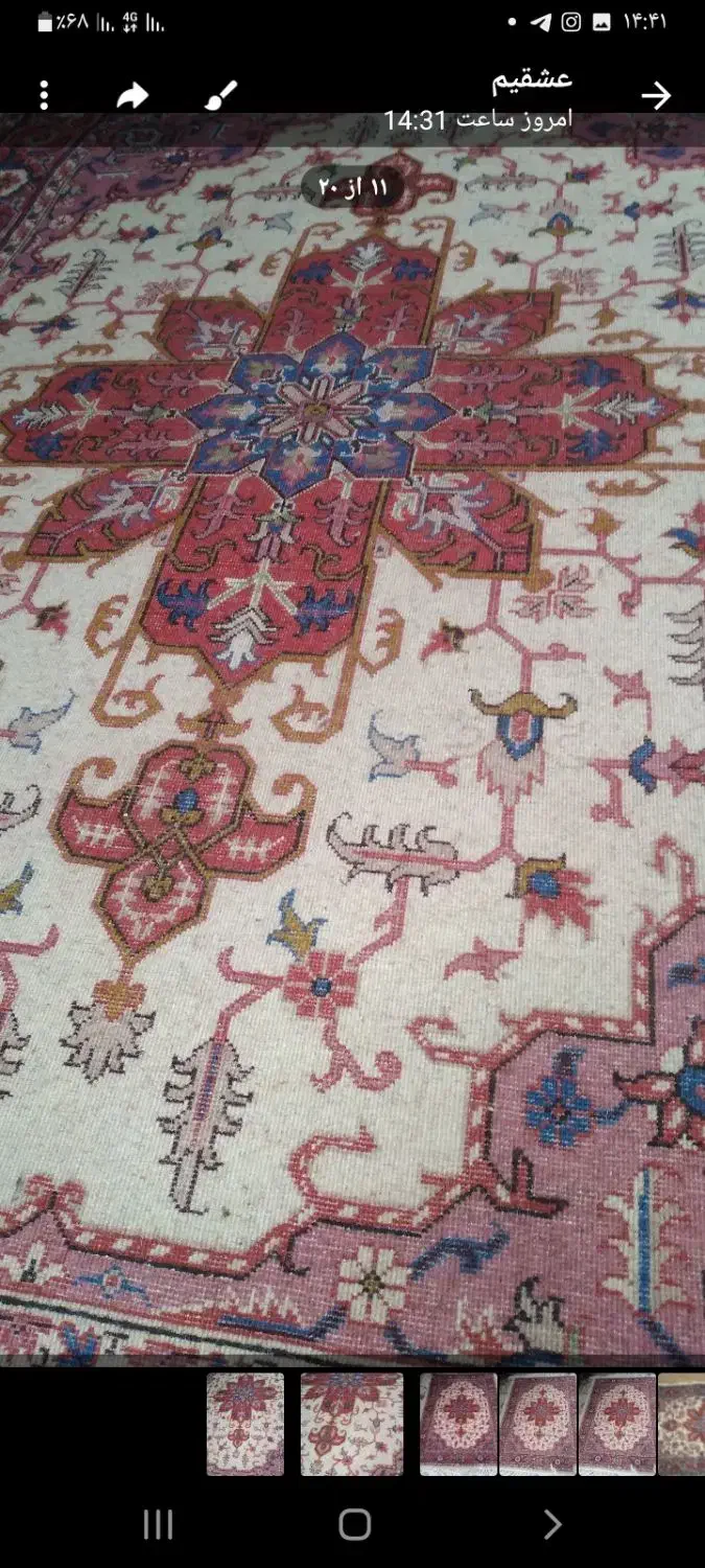 فرش دستباف مسند وذرین|فرش|اردبیل, |دیوار