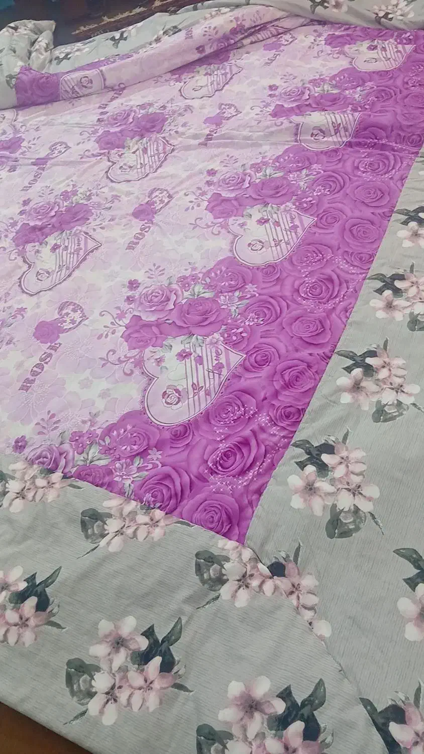 لحاف کرسی دست دوز|رختخواب، بالش، پتو|ری, دولت‌آباد|دیوار