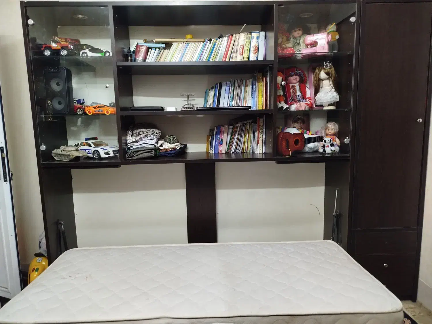 کتابخانه کمد تختخواب|تخت و سرویس خواب|قم, بنیاد|دیوار