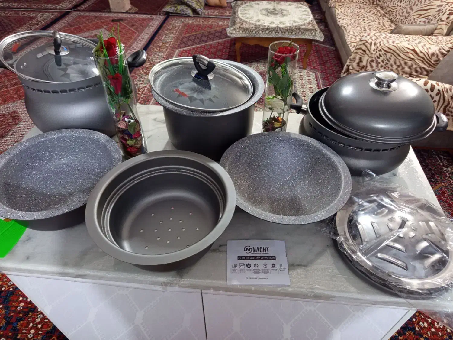 سرویس غذا پز ۸پارچه اریکا|ظروف پخت‌وپز|قزوین, |دیوار