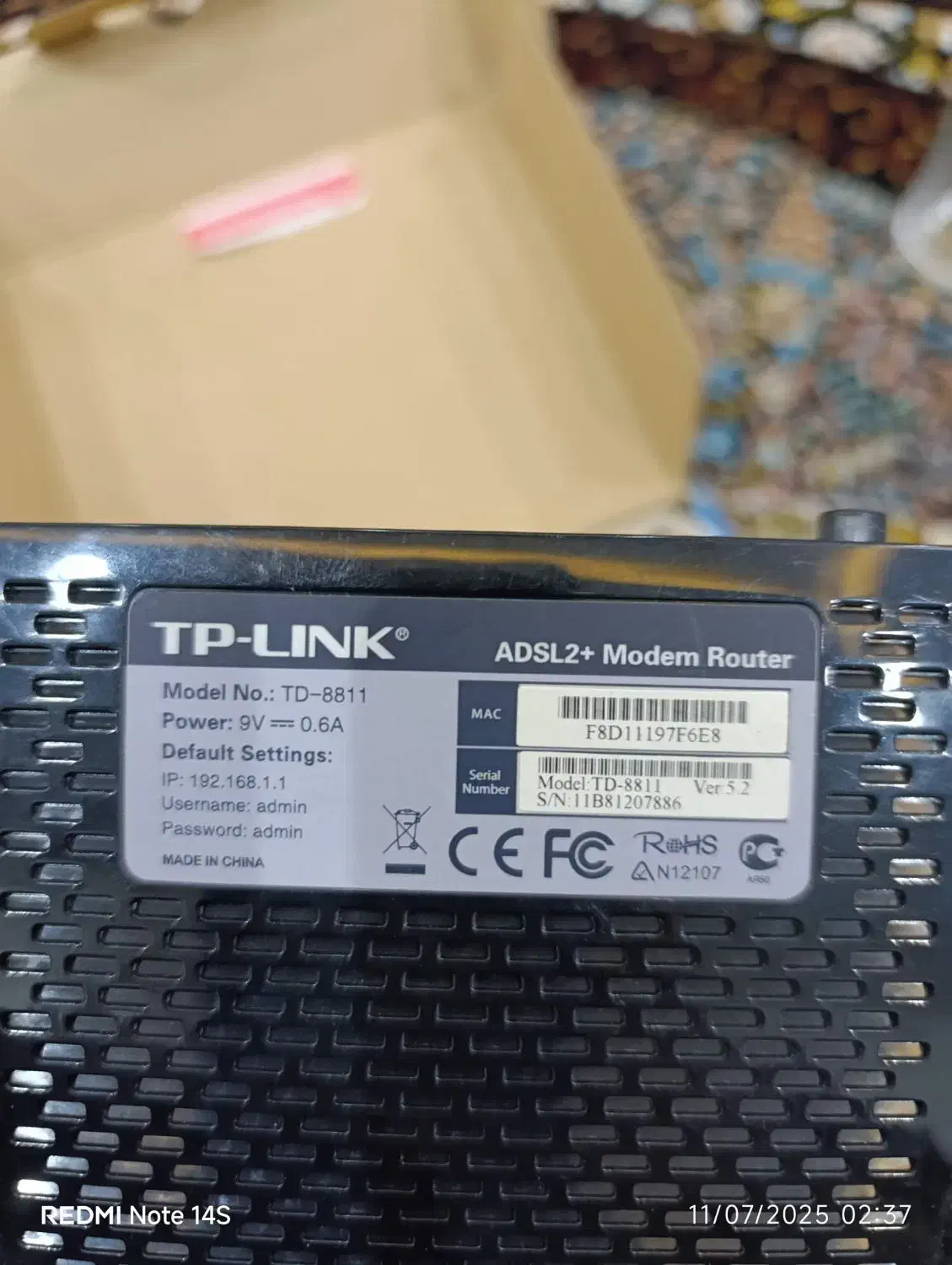 مودم TD-8811|مودم و تجهیزات شبکه|مشهد, الهیه|دیوار